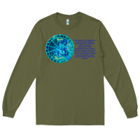 Army Green Aquarius Sign Zodiac Astrology Horoscope T-shirt Long Sleeve Tee - artisFamous