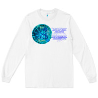 White Aquarius Sign Zodiac Astrology Horoscope T-shirt Long Sleeve Tee - artisFamous