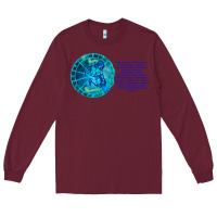 Burgundy Aquarius Sign Zodiac Astrology Horoscope T-shirt Long Sleeve Tee - artisFamous
