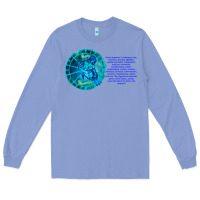 Colony Blue Aquarius Sign Zodiac Astrology Horoscope T-shirt Long Sleeve Tee - artisFamous