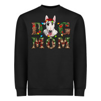 Black Christmas Dog Mom Bull Terrier Heavyweight Sweatshirt - RanaPortraitStore