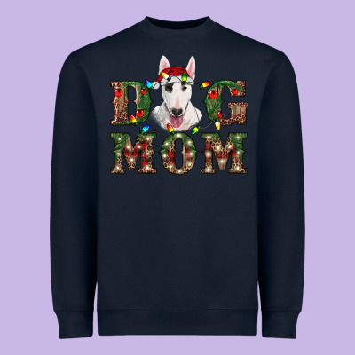 Christmas Dog Mom Bull Terrier Heavyweight Sweatshirt Designed By Ranaportraitstore