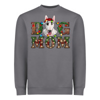 Storm Christmas Dog Mom Bull Terrier Heavyweight Sweatshirt - RanaPortraitStore