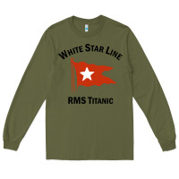 Army Green white star line (1) Long Sleeve Tee - artisFamous
