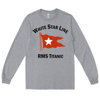 Heather Grey white star line (1) Long Sleeve Tee - artisFamous