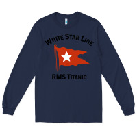 Navy white star line (1) Long Sleeve Tee - artisFamous