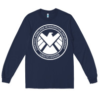 Navy agents of shield Long Sleeve Tee - artisFamous