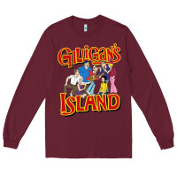 Burgundy gilligan island Long Sleeve Tee - artisFamous