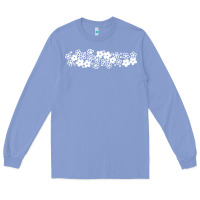 Colony Blue pyrex pattern Long Sleeve Tee - artisFamous