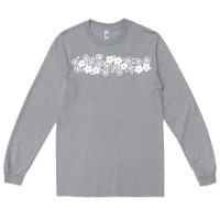 Heather Grey pyrex pattern Long Sleeve Tee - artisFamous