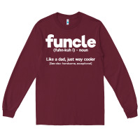 Burgundy funcle definition Long Sleeve Tee - artisFamous
