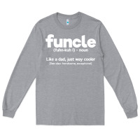 Heather Grey funcle definition Long Sleeve Tee - artisFamous