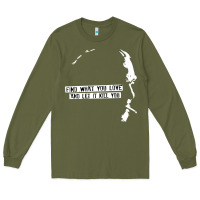 Army Green charles bukowski Long Sleeve Tee - artisFamous