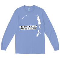 Colony Blue charles bukowski Long Sleeve Tee - artisFamous