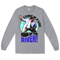 Heather Grey chris farley   matt foley nostalgia Long Sleeve Tee - artisFamous