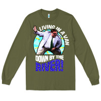 Army Green chris farley   matt foley nostalgia Long Sleeve Tee - artisFamous