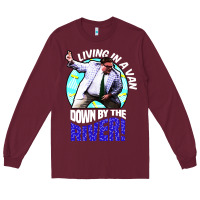 Burgundy chris farley   matt foley nostalgia Long Sleeve Tee - artisFamous