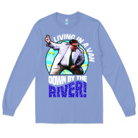 Colony Blue chris farley   matt foley nostalgia Long Sleeve Tee - artisFamous
