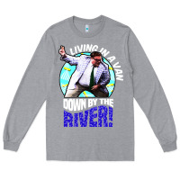 Heather Grey chris farley   matt foley nostalgia Long Sleeve Tee - artisFamous