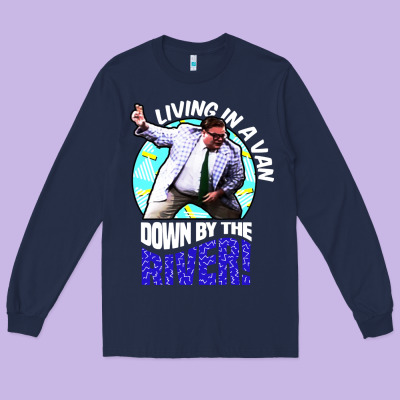 Chris Farley   Matt Foley Nostalgia Long Sleeve Tee Designed By Artisfamous