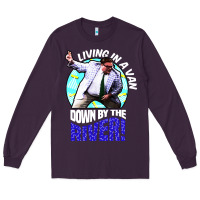Plum chris farley   matt foley nostalgia Long Sleeve Tee - artisFamous