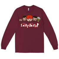 Burgundy Limp Bizkit Essential Long Sleeve Tee - artisFamous