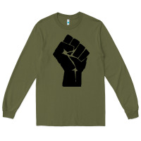 Army Green fist Long Sleeve Tee - artisFamous