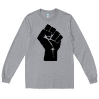Heather Grey fist Long Sleeve Tee - artisFamous