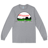 Heather Grey field of dreams Long Sleeve Tee - artisFamous