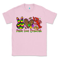 Bubblegum Pink peace love crawfish olivia Classic Tee - OliviaCreatesArt