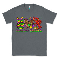 Charcoal Heather peace love crawfish olivia Classic Tee - OliviaCreatesArt