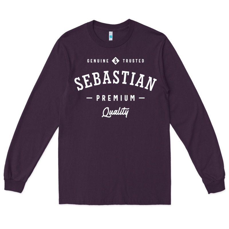 Sebastian Personalized Name Mens Birthday Long Sleeve Tee by artisFamous | Teevron