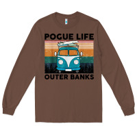 Chestnut pogue life outer banks retro vintage Long Sleeve Tee - artisFamous