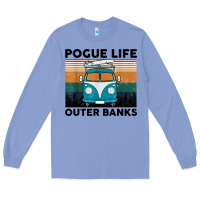 Colony Blue pogue life outer banks retro vintage Long Sleeve Tee - artisFamous