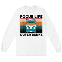 White pogue life outer banks retro vintage Long Sleeve Tee - artisFamous