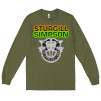 Army Green Sturgill Simpson De Oppresso Liber Long Sleeve Tee - artisFamous