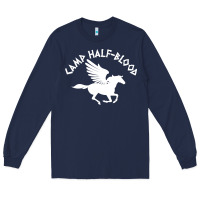Navy camp half blood Long Sleeve Tee - artisFamous