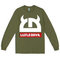 Army Green little devil Long Sleeve Tee - artisFamous
