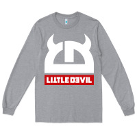 Heather Grey little devil Long Sleeve Tee - artisFamous