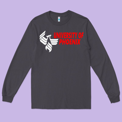 University Of Phoenix Long Sleeve Tee Designed By Artisfamous