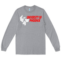 Heather Grey university of phoenix Long Sleeve Tee - artisFamous