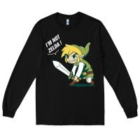 Black i’m not zelda Long Sleeve Tee - artisFamous
