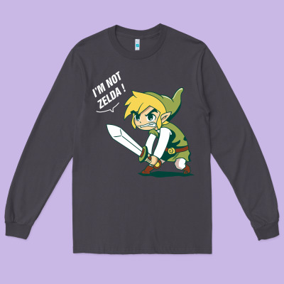 I’m Not Zelda Long Sleeve Tee Designed By Artisfamous