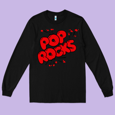Pop Rocks Long Sleeve Tee Designed By Artisfamous
