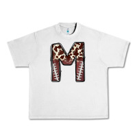 Lunar Rock name footballcow print letter m Urban Heavy Tee - CowhideDigitalArt