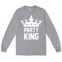 Heather Grey party king Long Sleeve Tee - artisFamous