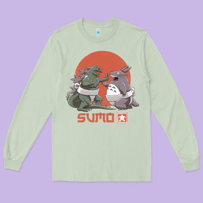 Sumo Pop Long Sleeve Tee Designed By Artisfamous