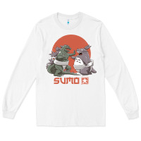 White sumo pop Long Sleeve Tee - artisFamous