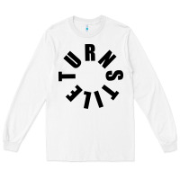 White TURNSTILE BLACK ON WHITE Long Sleeve Tee - artisFamous