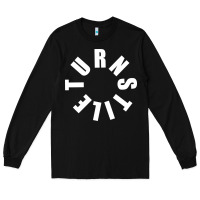 Black TURNSTILE WHITE ON BLACK. Long Sleeve Tee - artisFamous